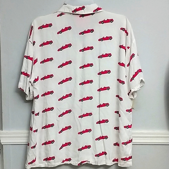 Forever 21 Barbie Pink Convertible White Oversized Shirt - Picture 8 of 9